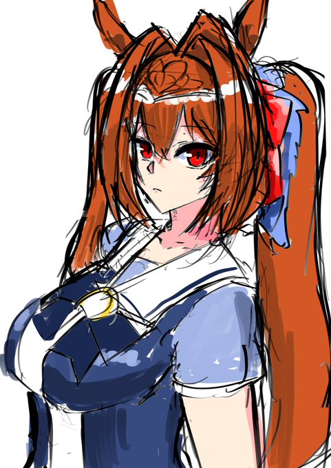 [毎日お絵描き]12日目
5分で塗ったダスカです

今日も大学やら教習所行って疲れ果てて寝てたら1日終わる直前になってて急いで描きました… 