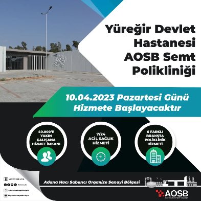 mnedim's tweet photo. Aosb de Polikliniğimiz Hizmete Başlıyor https://t.co/qPx1VoClbK