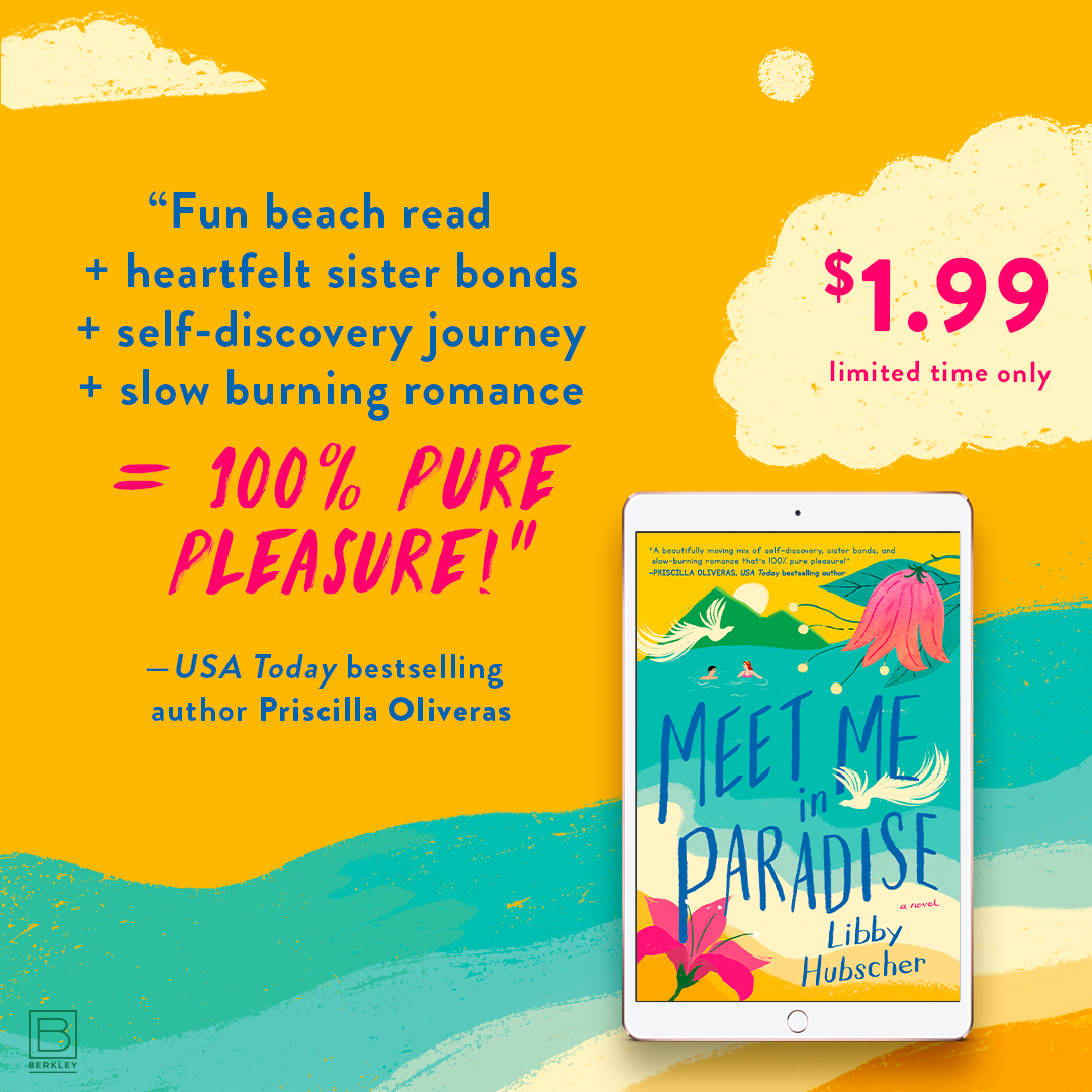 My debut - Meet Me in Paradise - is on sale now through April 13th for $1.99 through Bookbub! bookbub.com/books/meet-me-…