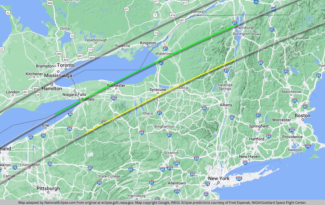 NationalEclipse's tweet image. Our Eclipse Maps page is the most popular destination on NationalEclipse.com, with detailed state-by-state maps of the path of totality in the U.S.

Remember: You must be INSIDE the path of totality to see a TOTAL solar eclipse on April 8, 2024.

NationalEclipse.com/maps.html