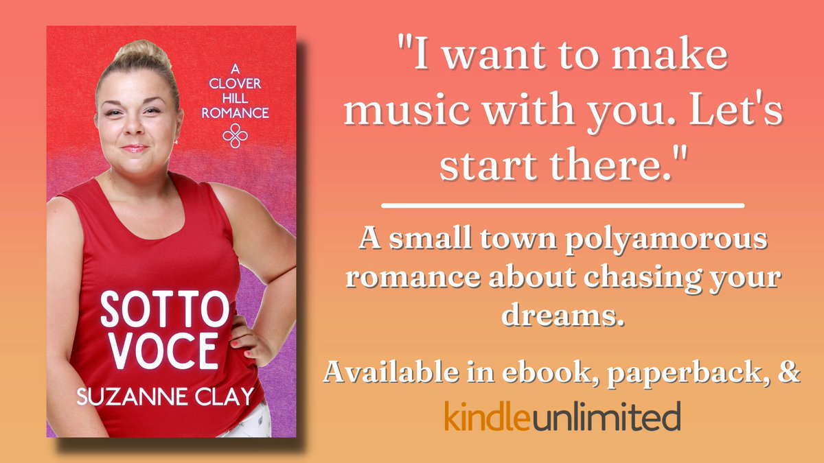 @skyekilaen Harmony has spent a lifetime silencing her passions, but husbands Garrett and Oliver are ready to turn her lonely note into a brilliant chord.

SOTTO VOCE, my MMF romance novella, is available now in ebook, paperback, and Kindle Unlimited!

amazon.com/dp/B0BTY5K51T

#PromoLGBTQIA