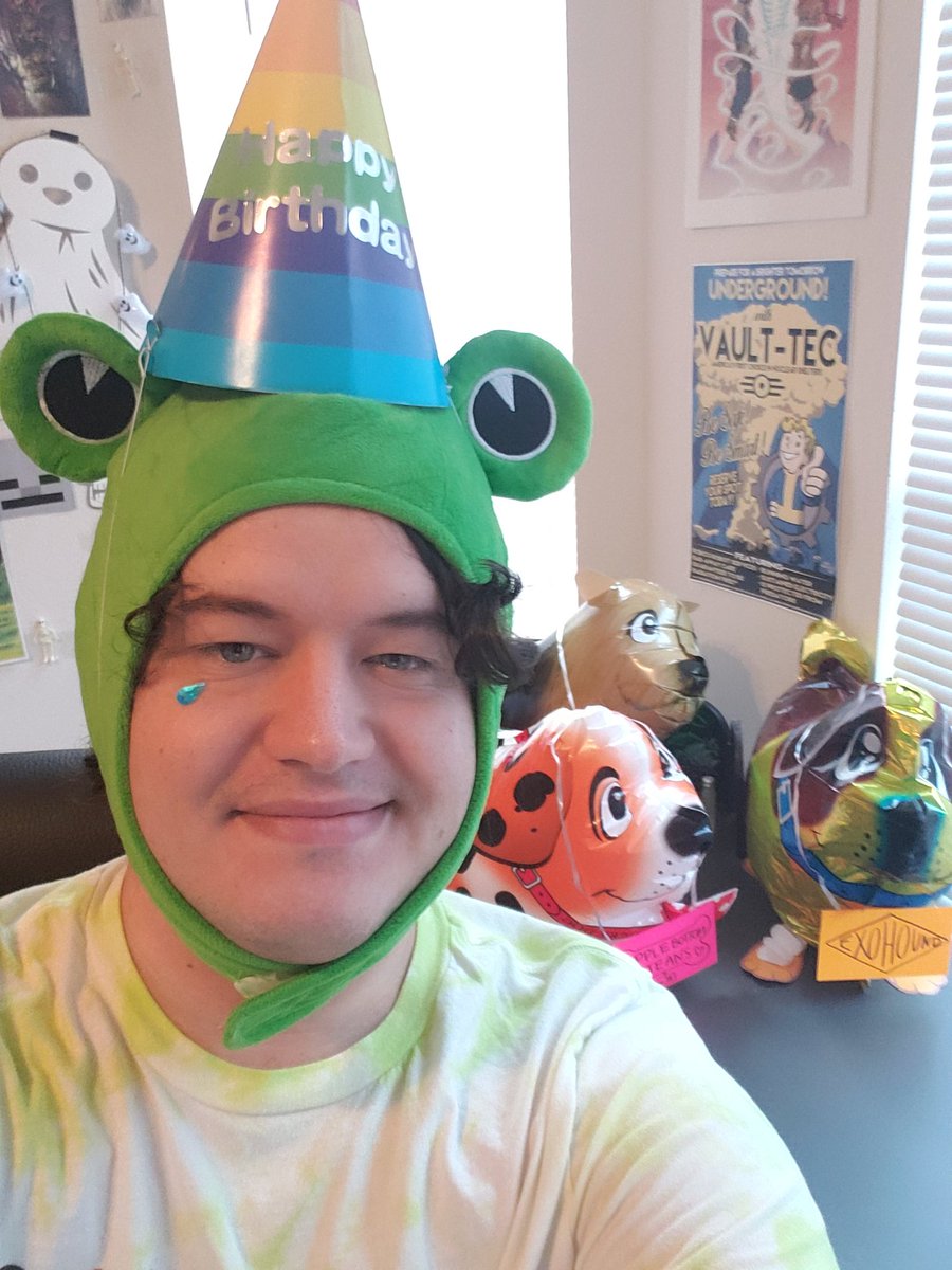 TheJake1218's tweet photo. Streamiversary 2.0 is off to a great start! Come by to get a dog, add to the face stickers, and watch me fail GeoGuessr for the first time! https://t.co/Bj2VrlgKKr https://t.co/6qn54eUKDM