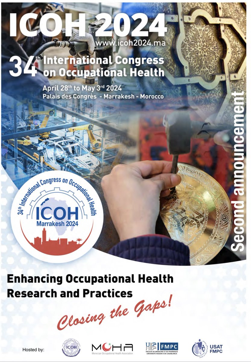 Call for abstracts and registration are now open ! icoh24.wemiceyou.com