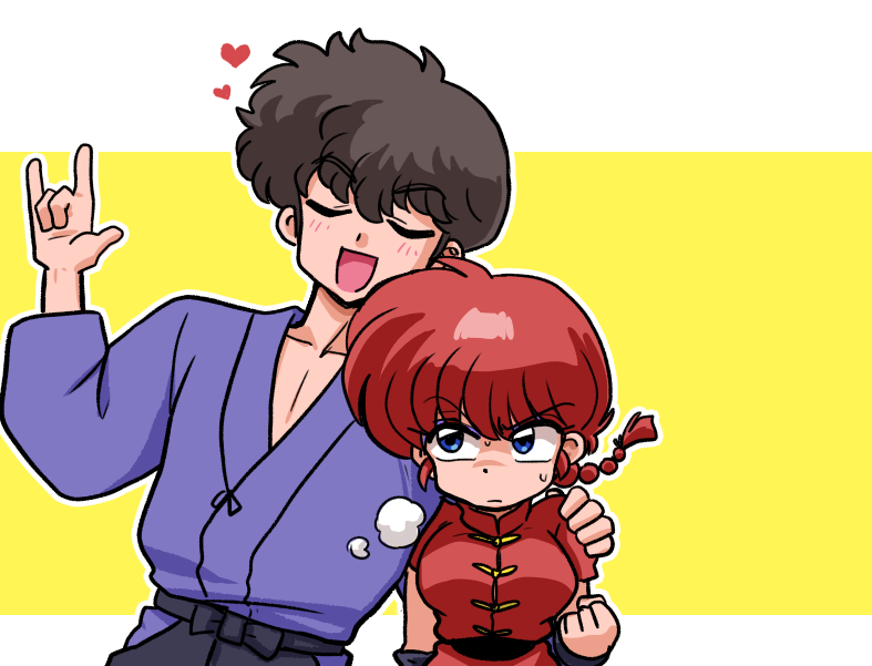 女らんま 「おやすみ 」|ワン太🐾のイラスト