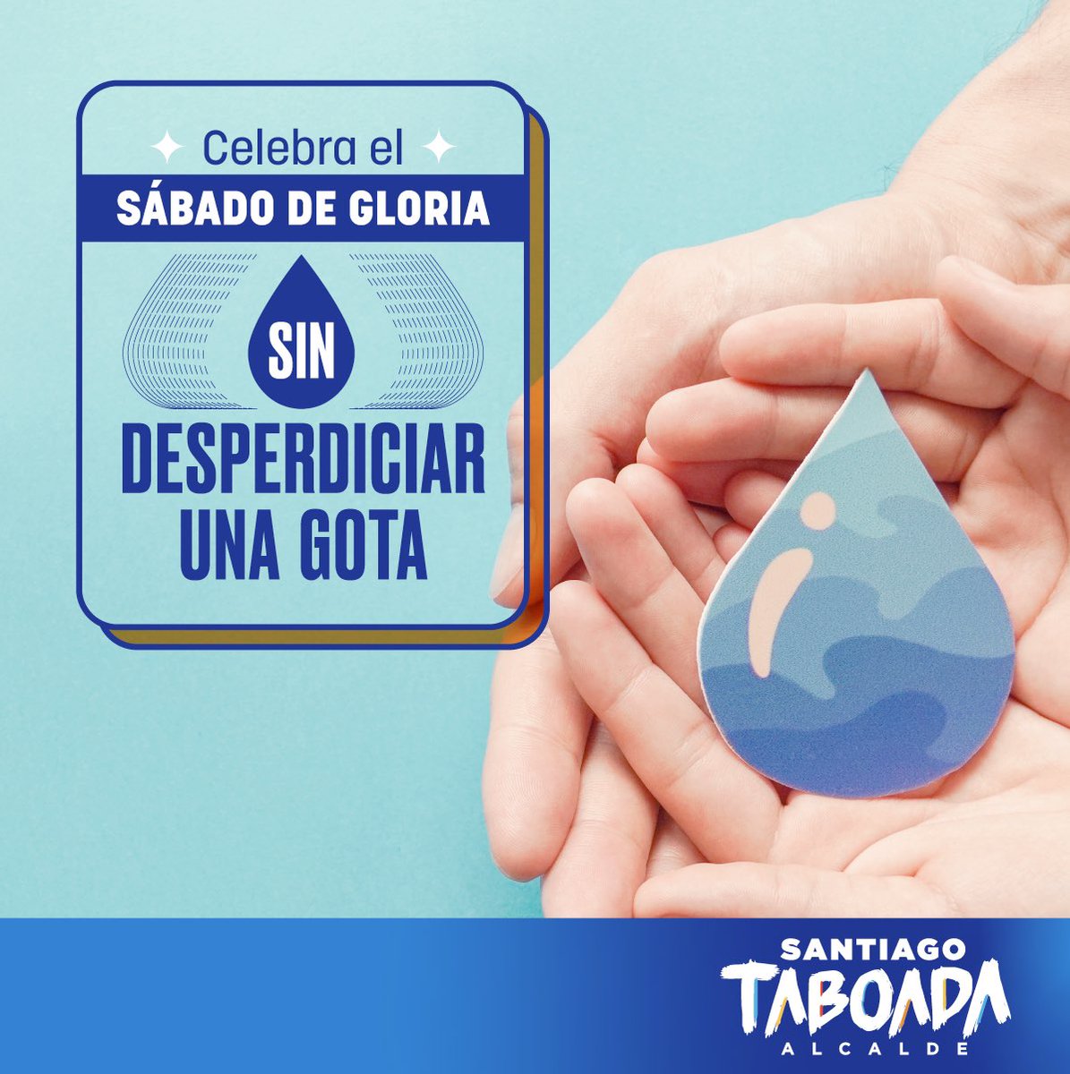 Este #SábadoDeGloria te invito a que no desperdicies el agua, recuerda que hay muchas colonias en la #CDMX que están sufriendo de escasez. El agua que se desperdicie hoy, nos hará mucha falta mañana.