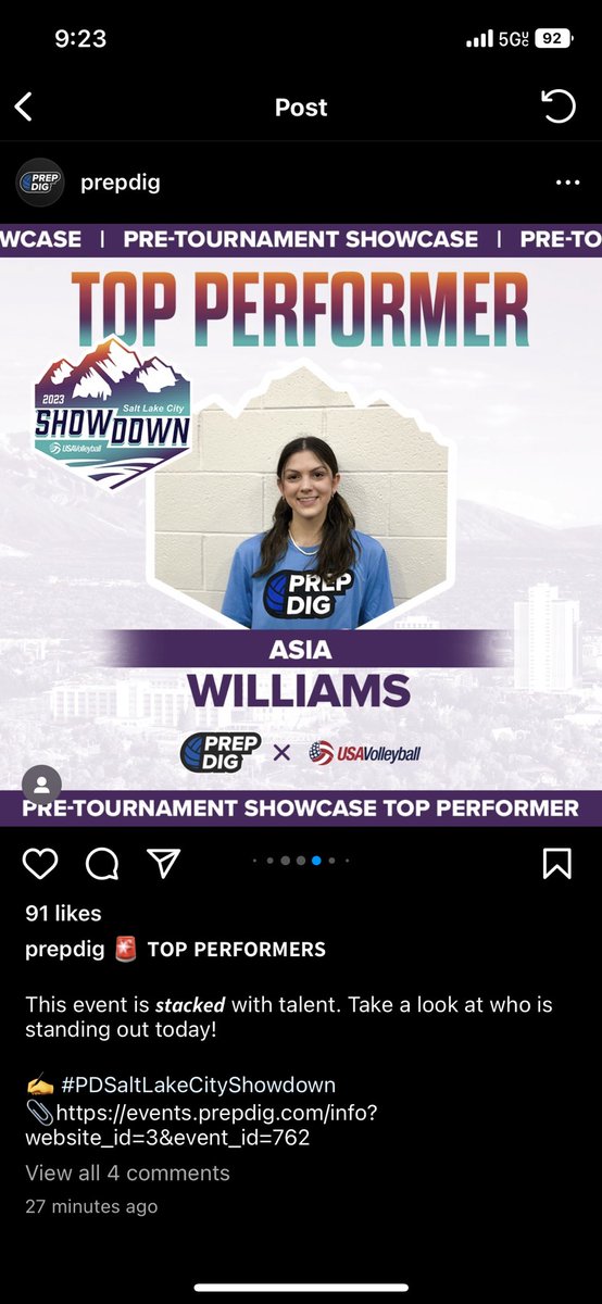 thank you so much <a href="/PrepDig/">Prep Dig 🏐</a> so excited for the Salt Lake City Showdown!