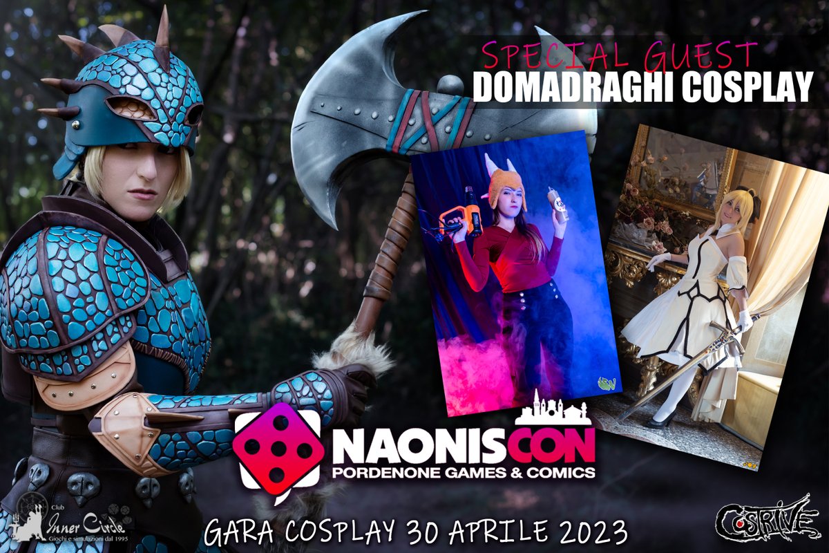 Costrive's tweet photo. Terza ospite e giurata Federica Palmisano in arte Domadraghi Cosplay!

EVENTO FACEBOOK:
https://t.co/hLpkTxvubb

#costrive #cosplay #garacosplay #NaonisCon #NaonisCon2023 #specialguest #domadraghicosplay https://t.co/ffLWd3WhEX