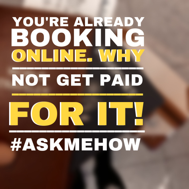 'Book smarter, not harder! 📷📷📷 Discover how to turn your online bookings into cash with our exclusive program. Ask us how now! 📷📷 #GetPaidToBook #SmartBooking #OnlineIncome #gogoadventures #letstravel #getpaidtobook'