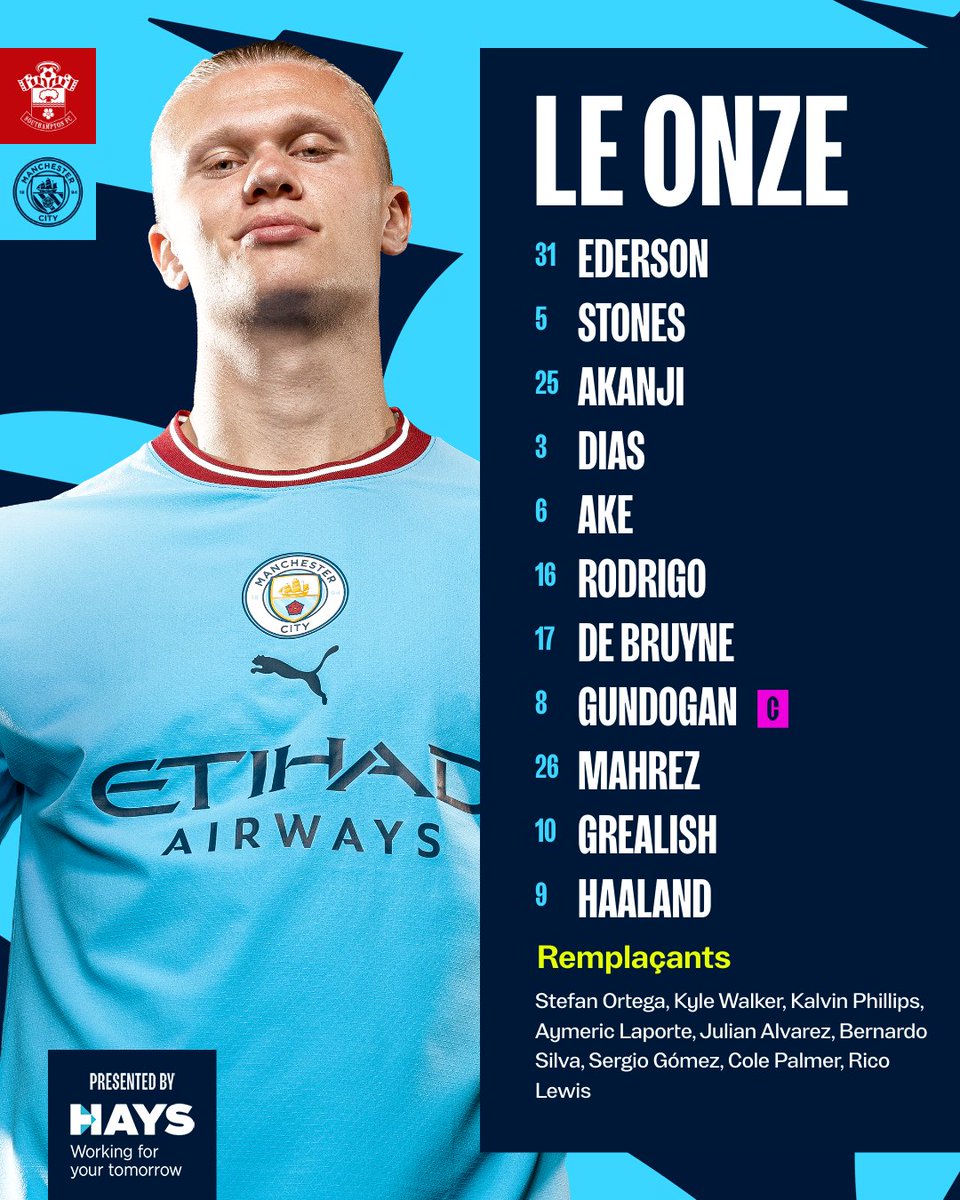 ManCityFra's tweet photo. Les titulaires au St Mary's 💪💙 https://t.co/GrTE3LS1aD
