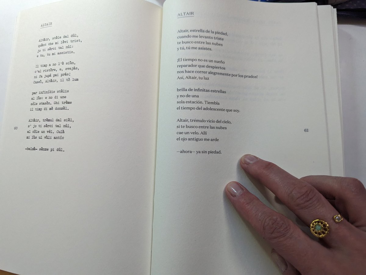 Por fin he remediado algo que tenía pendiente hace tiempo. En mis manos, la preciosa edición de <a href="/Mario_Colleoni/">ℳ.</a> del poemario de Pasolini para <a href="/SomosLibrosEd/">Somos Libros</a>, Poesías en Casarsa. Una auténtica maravilla.