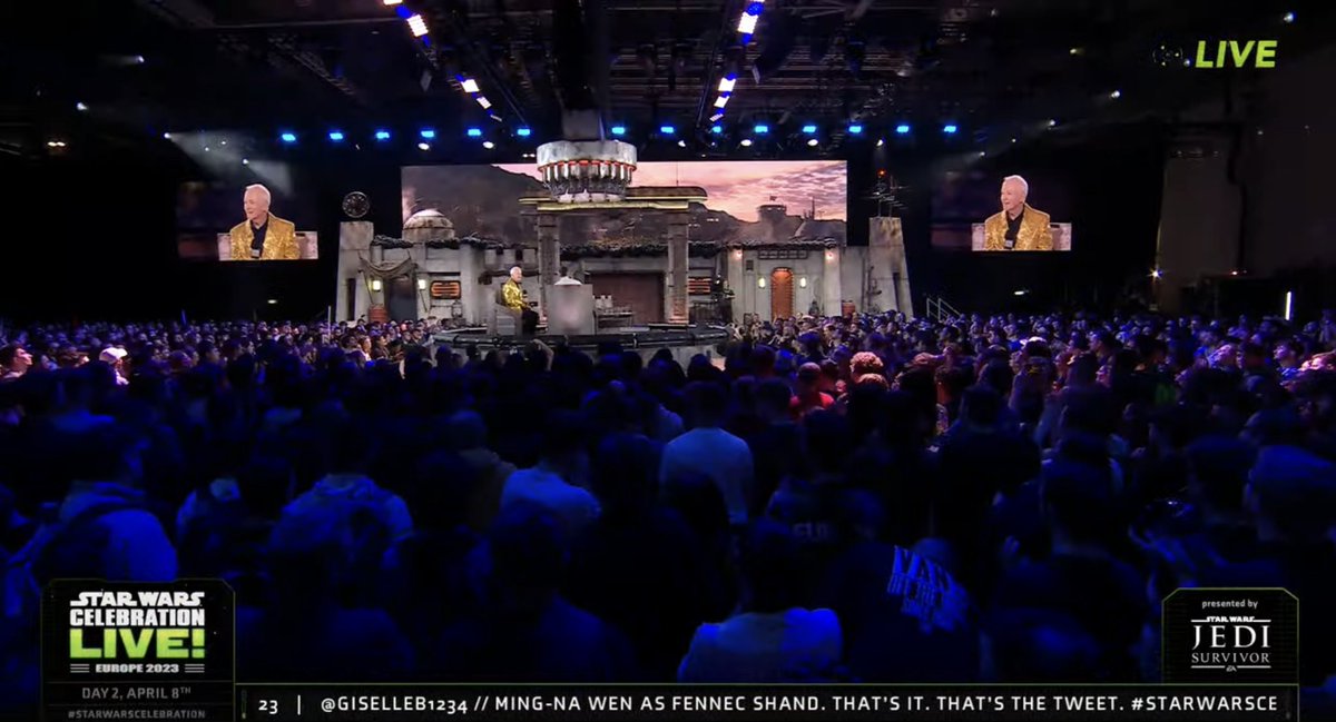 giselleb1234's tweet image. OML my tweet showed up on the banner! I’m crying🥹🥹 #StarWarsCelebration #YesSWC2023