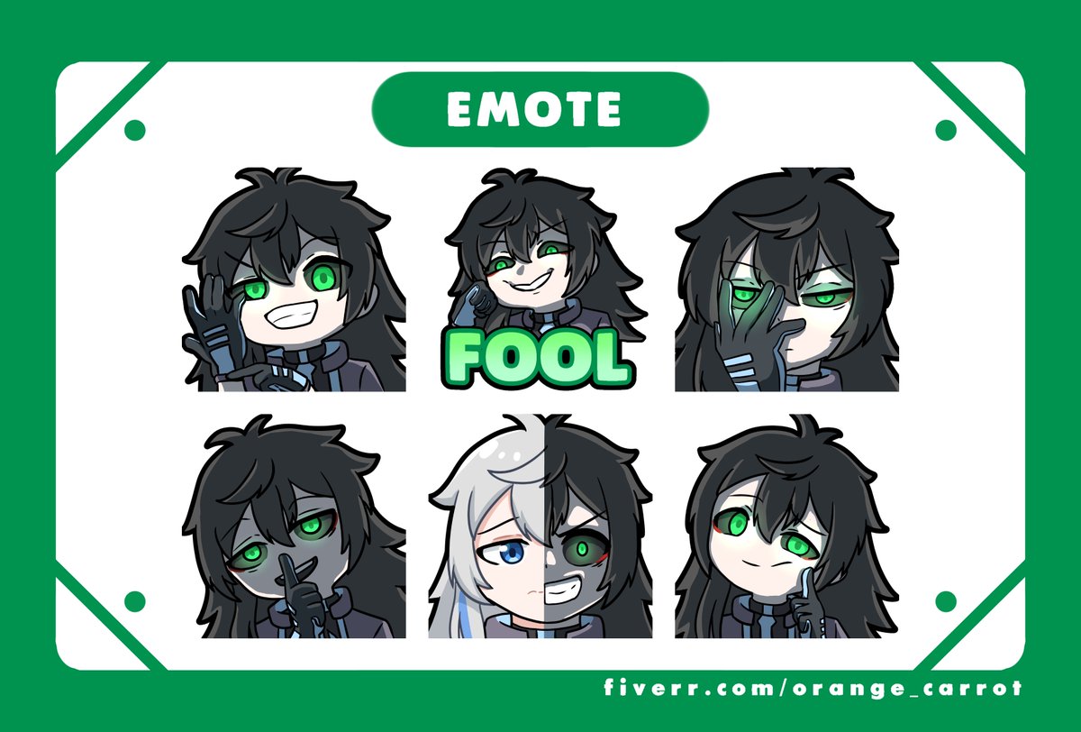 NikulasWraith's tweet photo. Some new Corrupt Emotes are in, huge thanks to @OrangeCarrot15 for making it possible! 

#CorruptNik #NikulasWraith #TwitchStreamer #Live2D #Vtube #Vtuber #ENGVtuber #Twitch https://t.co/NW249teUYe
