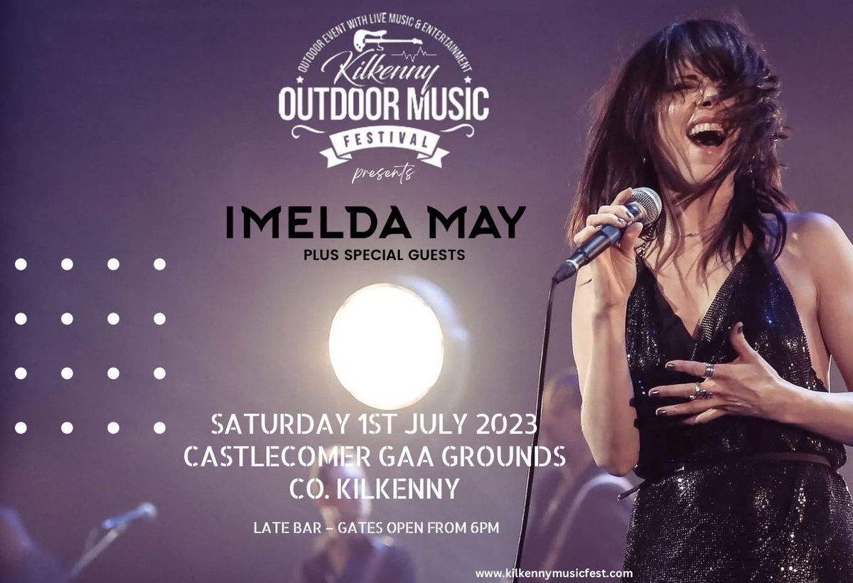 LIVE SHOW NEWS 🎤// @ImeldaOfficial will headline @kkmusicfest on 1 July.