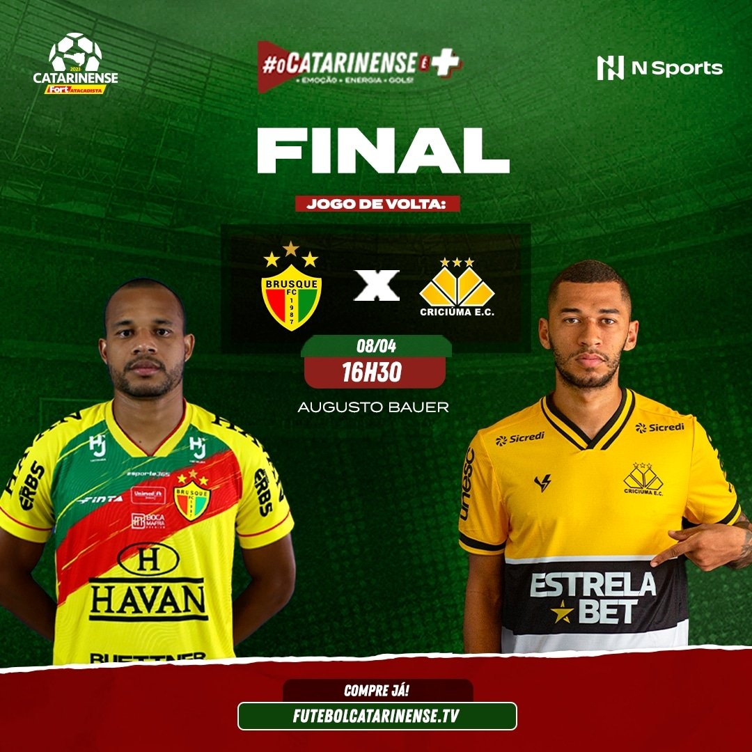 É HOJE!!! 🏆⚽

A taça do #Catarinense2023 está esperando o seu campeão! E você assiste tudo no futebolcatarinense.tv 😉

#FutebolCatarinense