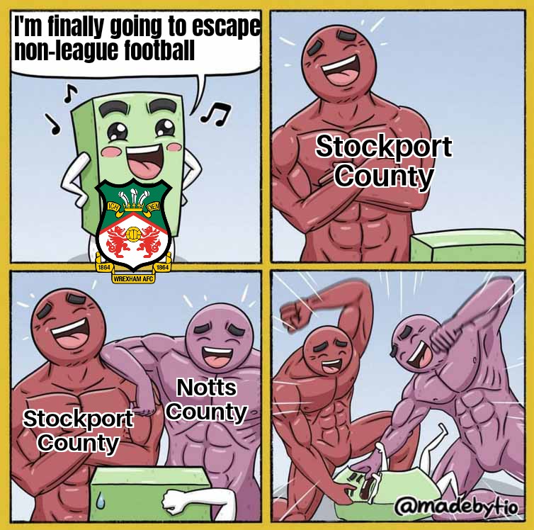 Ben_SK3's tweet photo. A few new memes most will be useful on Monday if Wrexham get spanked 
@StockportCounty
@Official_NCFC 
@Wrexham_AFC https://t.co/EBHA8R4iww
