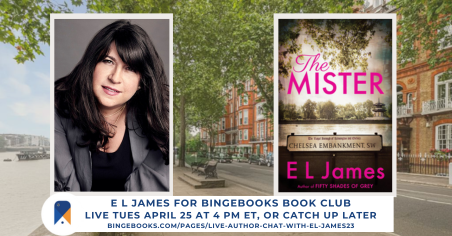 Join us to re-read THE MISTER, ahead of our live chat between @E_L_James #CorinneMichaels #LaurelinPaige & @ReadAlessandra
Apr 25 4 pm Eastern/ 9pm UK

Grab your spot at 
bingebooks.com/pages/live-aut…

#TheMister #TheMissus #ELJames #fiftyshades #authorchat #romancereaders