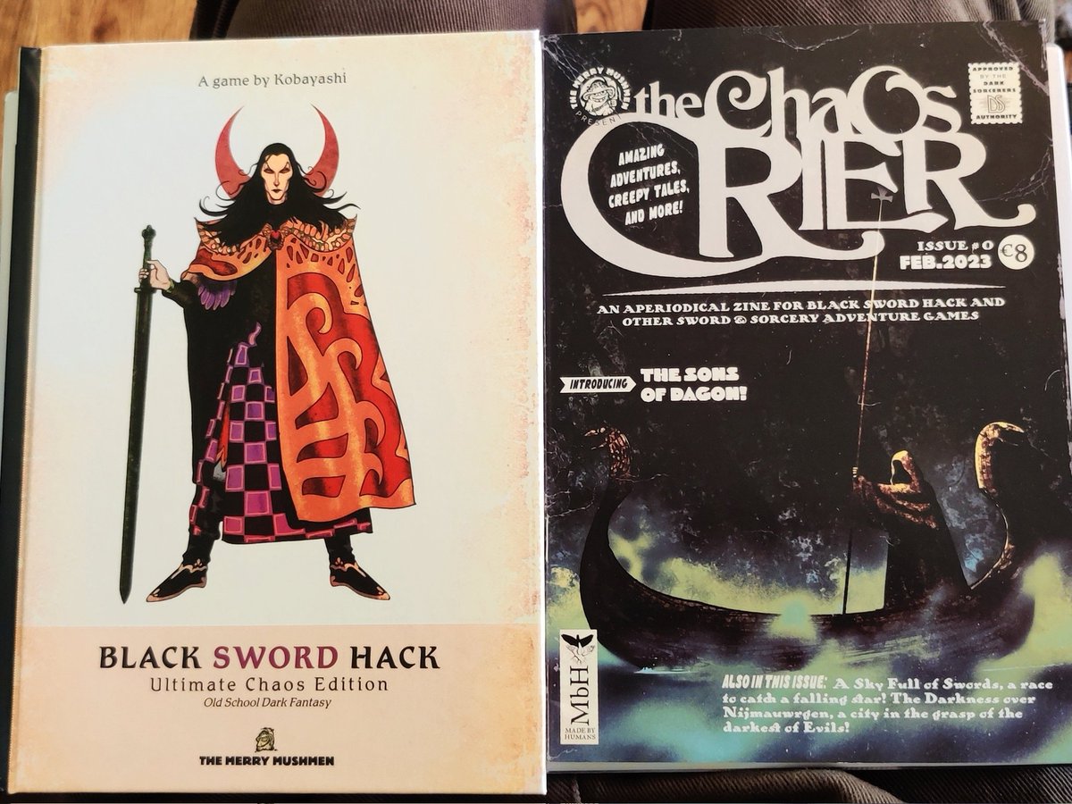 FreeThrall's tweet photo. You know that feeling when you wished you'd backed a Kickstarter at the physical level instead of just the pdf... but then discovered you'd changed backing tiers and forgotten all about it. 😁
Thank you @TMushmen
#BlackHack #TTRPG https://t.co/wDjRFueWHI