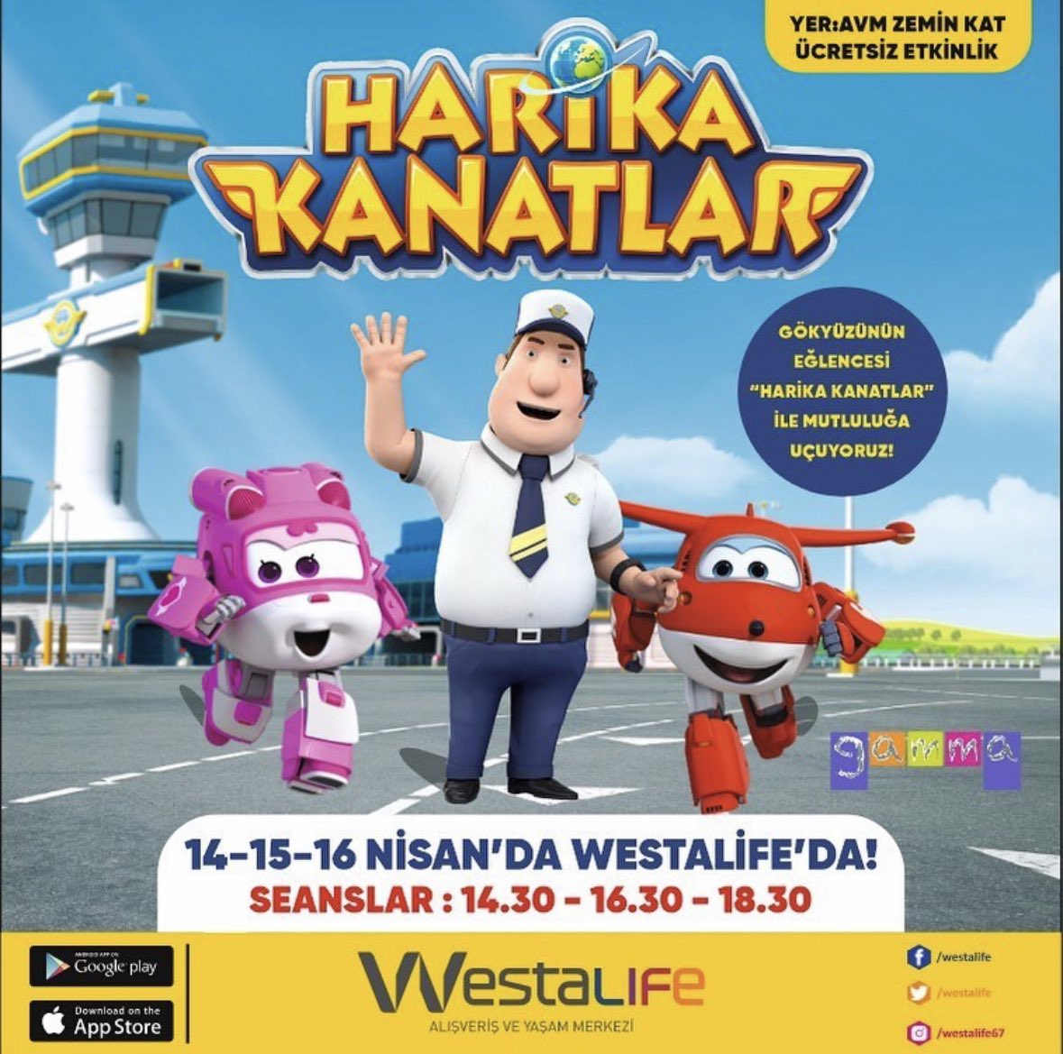 Harika Kanatlar 14-15-16 Nisan’da #westalife’da Sizleri Bekliyor!