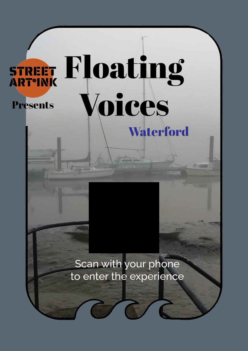 StreetArtInk's tweet photo. Street Art Ink launches a brand new national maritime project-#FloatingVoices this coming April 25th and part of this of programme is a new audio visual storytelling accessed through QR codes.
Keep an eye out for the plaques dotted around Waterford https://t.co/0jYBcIc7xi