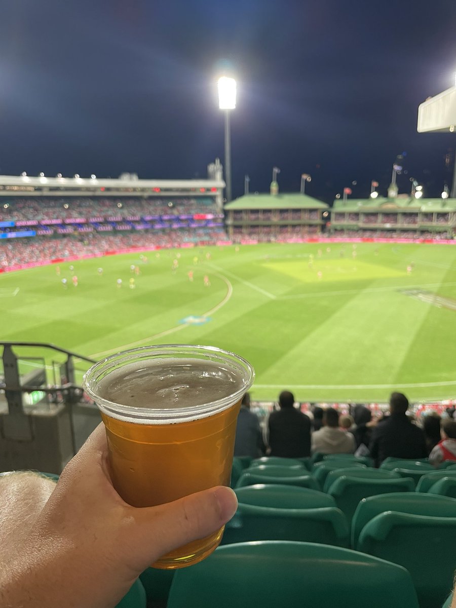 Will080808's tweet photo. Saturday night at the footy, it’s not quite like home https://t.co/IAMtenB2Ad