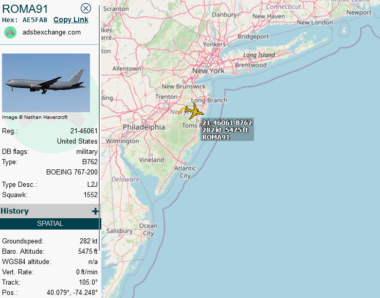 SirListenalot's tweet photo. #KC46 #AE5FA8 as #ROMA91 out McGuire, via MANTA to SIE in order to pick up #F22's #TREND41 https://t.co/OMPG7rS4vF