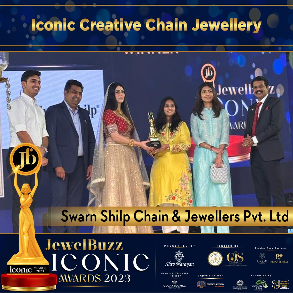 jewelbuzz_mag's tweet photo. Winner Of Iconic Creative Chain Jewellery
_*For more Updates*_ _Do follow us on Social Media_
*#CLICK TO CONNECT* https://t.co/6O0YuEwGFY
#JewekbuzzIconicAward23 #JBAwards #JBAwards #GJC #jewelbuzzmagazine #jewelbuzzmag #spreadthebuzz #jewelmagazine #gold #silver #gemstone https://t.co/KbgiTGfOe5
