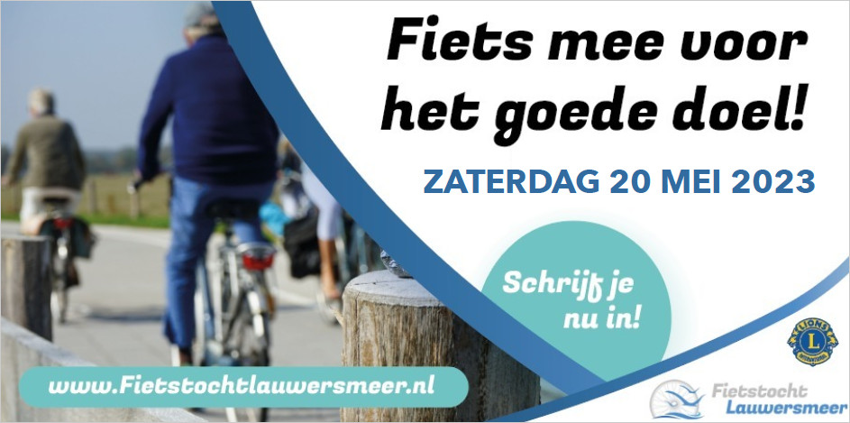 Zaterdag 20 mei a.s. vindt de 5e editie plaats van de #Lauwersmeerfietstocht. 65 of 100 echte kilometers langs werelderfgoed Waddenzee, prachtige dorpen en schitterende natuur. Opstappen kan in Dokkum en Zoutkamp. Schrijf je nu in, zie fietstochtlauwersmeer.nl