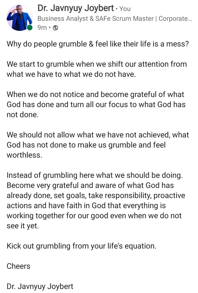 CELBMD's tweet photo. Here is why you are #grumbling. 
What next? https://t.co/PaKQf5a3vc