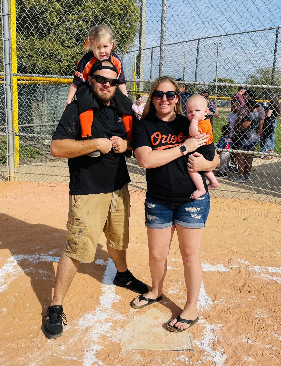 Late post but Grace is loving TBall and Gavin enjoys being outside watching his sister ❤️