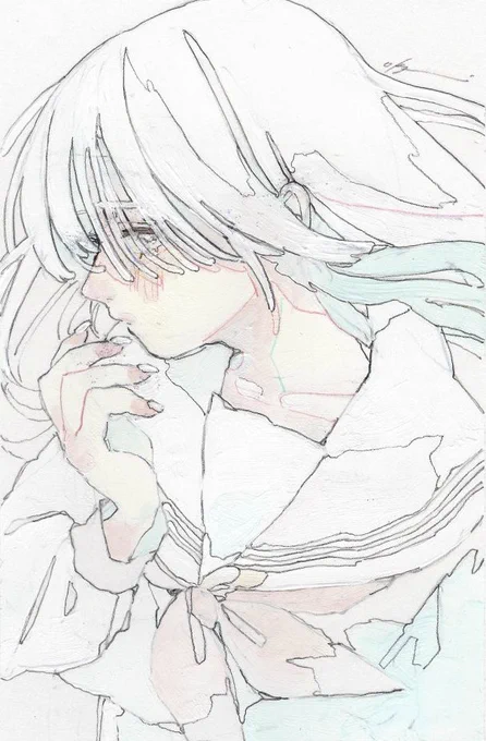 淡く色づく#illustration 