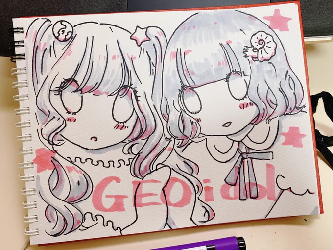 地学界初のアイドル、
岩石鉱物好きの小町ちゃん &amp; 化石好きの菊ちゃんです!!
改めて応援よろしくお願いします🌸🌸 