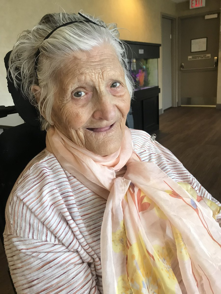 wheelyweb's tweet photo. She may not remember much nor be that clear of what’s going on but she’s still a gorgeous 97. Thanks to the love and care of @StephOrtenzi to keep such excellent care of her. https://t.co/LIyWCYmDfC