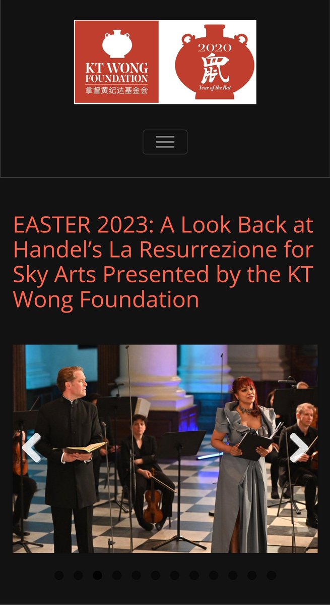 Handel’s La Resurrezione for Sky Arts. Presented Easter 2021 by the KT Wong Foundation. The English Concert and Harry Bicket, with Lucy Crowe, Danielle de Niese, Lawrence Zazzo, Hugo Hymas and Brindley Sherratt.
youtu.be/SyPiWduCss8
 #ktwongfoundation #danielledeniese