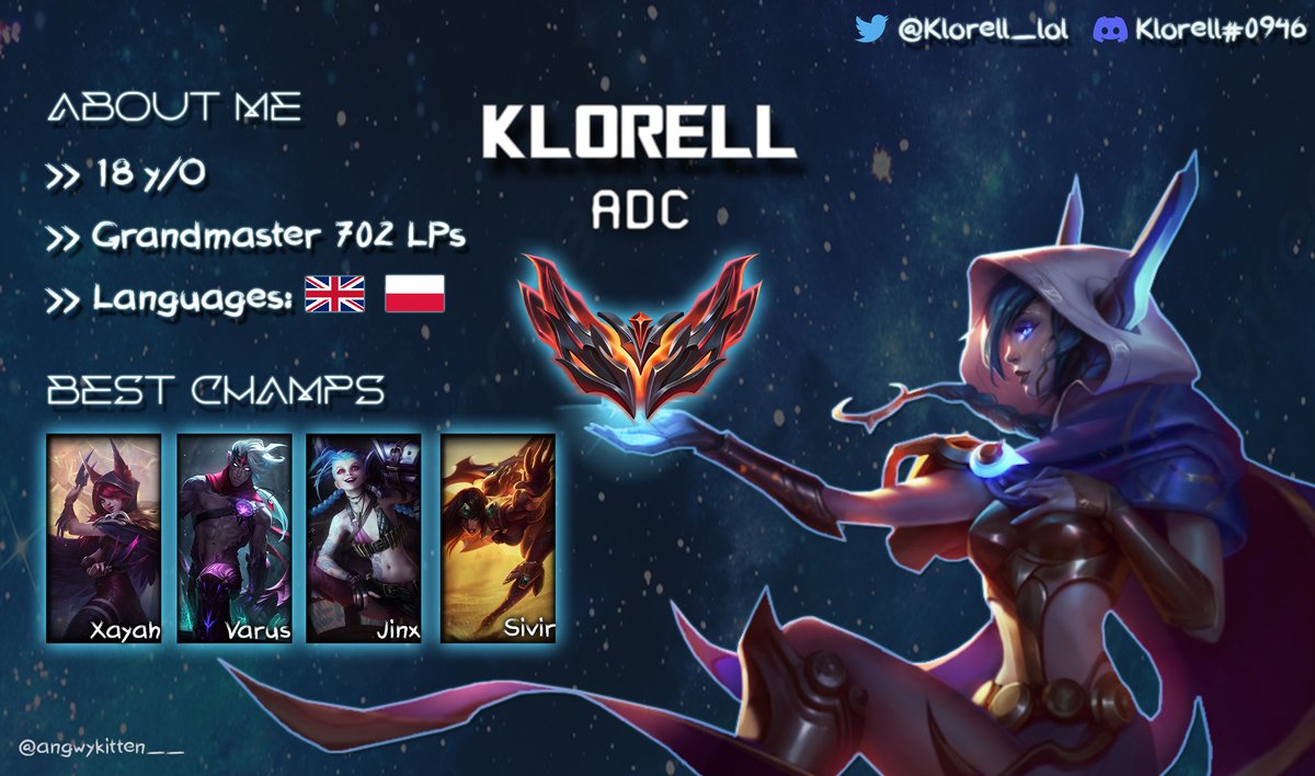 I am looking for team for summer split.

-Looking for ERL 1/2
-finishing school in few weeks

References: <a href="/april7lol/">april</a> 

Contact by DM or Klorell#0946

VODs available on requests.

 op.gg/summoners/euw/…

🔁 and ❤️really appreciated.