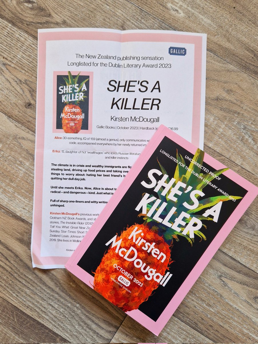 Just call us organised busy bees 🐝  The first debuts of October '23 are making their way to the Debut Digest team! 💌

Thanks so much, @BelgraviaB, for sending us a copy of #KirstenMcDougall's #ShesAKiller to review for publication month 🎉

Available to pre-order now 🍍🩸