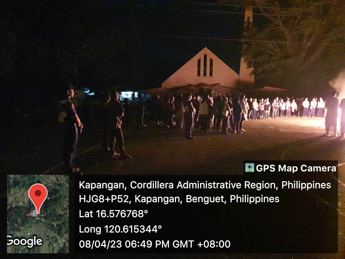 PNPKapanganMPS's tweet photo. ✝️EASTER VIGIL MASS✝️
👉🏻Police Presence during the Easter Vigil Mass at the Saint Michael the Archangel Parish Church, Labueg, Kapangan,Benguet.
#MakaDiyos
#lifeisbeautiful
#KaligtasanNyoSagotKo
#TulongTulongTayo
#MKKequalsK
#PNPKakampiNyo https://t.co/z2QtrL3Kcc