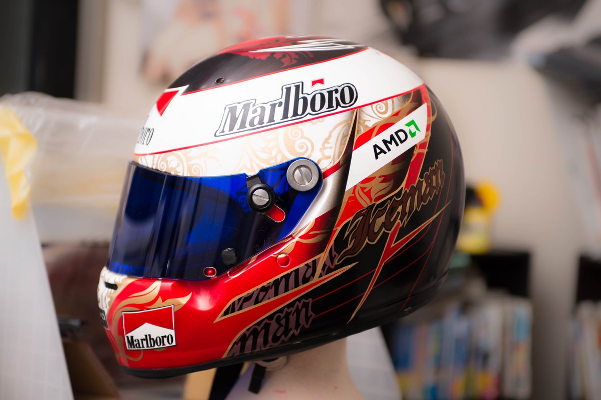 948tama's tweet photo. いえーいKimi Räikkönenの息子Robin用のヘルメットを勝手にデザインして塗りました
I designed Robin Räikkönen's helmet!
Original Design:Uffedesigns
Arranged by:俺
Painted by:俺
#kimiraikkonen #robinraikkonen #f1 #f1helmet #helmetdesign https://t.co/YwuGyd4FoV