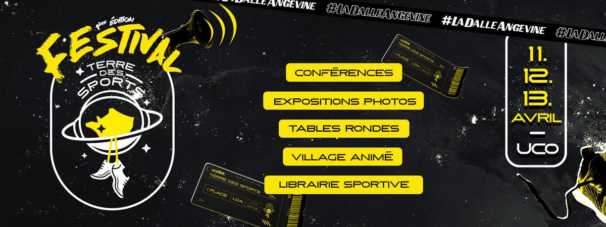 Terre_dessports's tweet image. Le festival Terre Des Sports, c’est dès  mardi à l’@UnivCathoOuest ! On espère vous voir nombreux 👊 

Espace immersif, démo sportive, tombola, fresque participative… rejoignez-nous !
🎟️ terredessports.s2.yapla.com/fr/ 

#LaDalleAngevine #SportAngers #CultureAngers