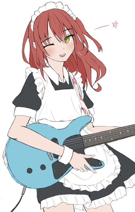 喜多ちゃんラフ結構可愛く描けてるのでは??#イラスト 