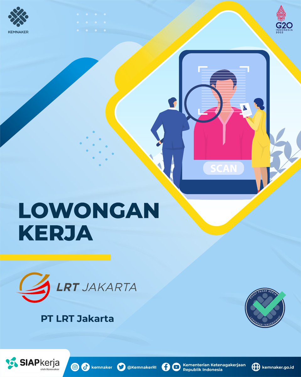 Kementerian Ketenagakerjaan RI on Twitter: "Ayo bekerja di PT LRT