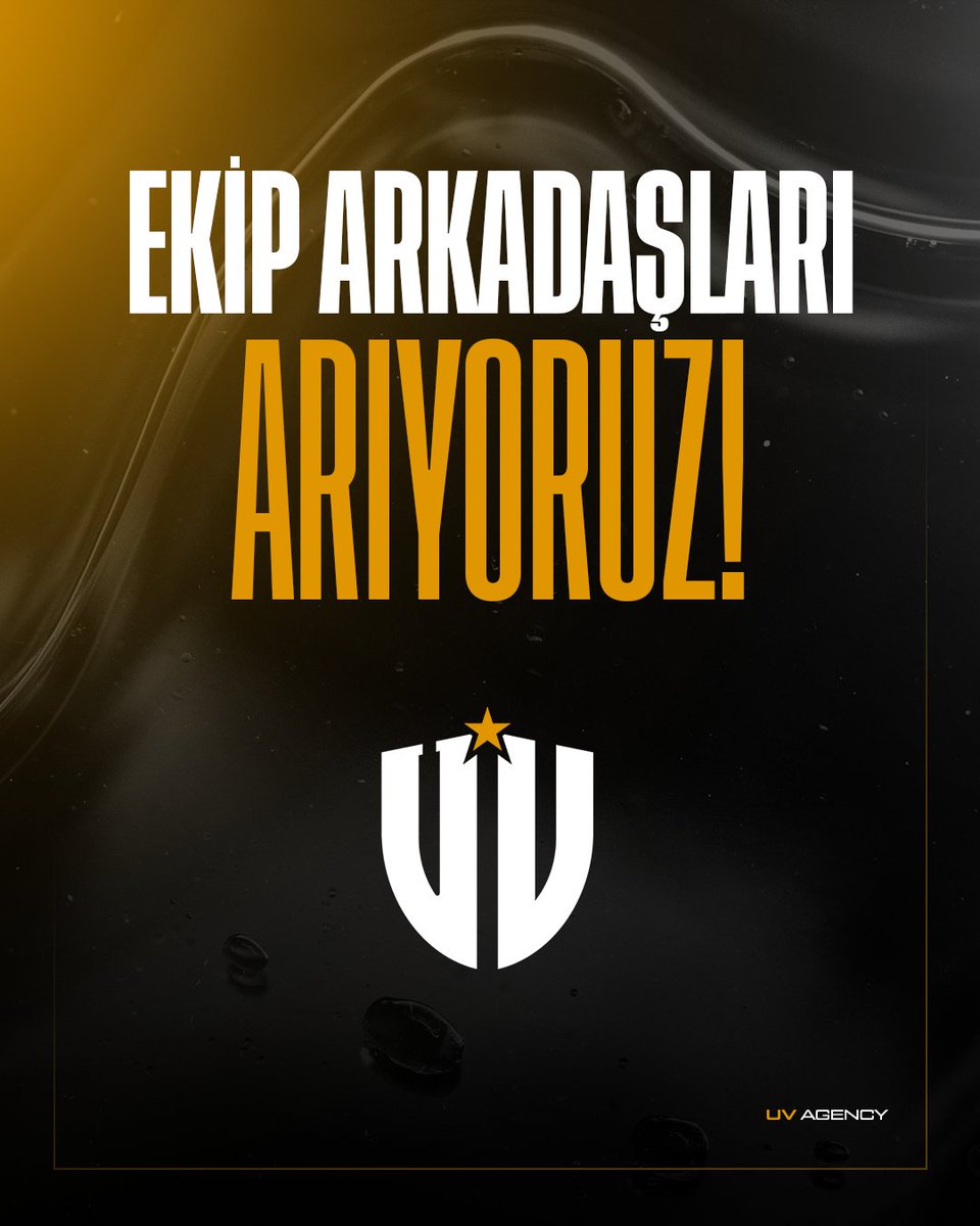 UV_Agency's tweet photo. Ekip Arkadaşları Arıyoruz! ✍️

Gelecek vaat eden planlarımızın parçası olmak isteyen genç dinamik ekip arkadaşları arıyoruz.

Başvurmak için; https://t.co/hQl1t8qdWE

#UVnextgen https://t.co/urc9VXspWB