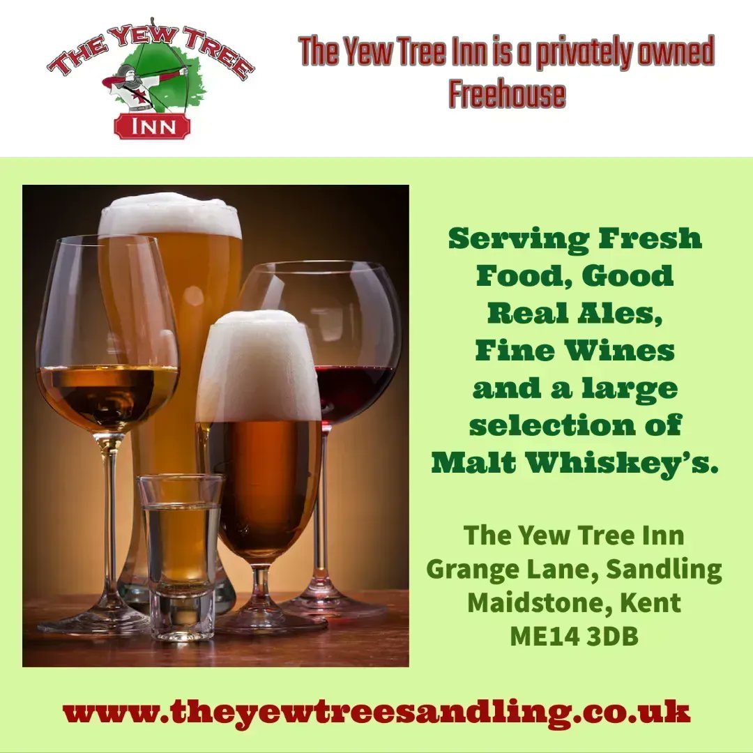 sandlingyewtree's tweet photo. #pub #realale #finewine #nightout #pubgarden #traditionalpub #goodfood #publunch #takeaway #dinner #Hadlow #Pembury #PaddockWood #BoroughGreen #Kemsing #WestMalling #Aylesford #EastMalling #Snodland #Maidstone #Eccles #tonbridge #sandling #EastPeckham #Sevenoaks #Wateringbury https://t.co/nk5MmN894F