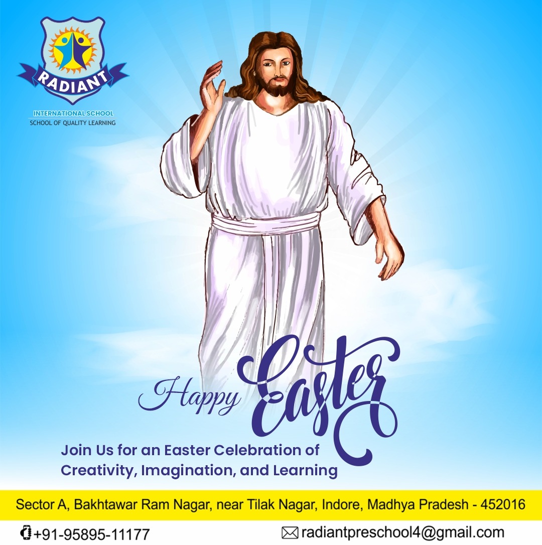 radiant_pre's tweet photo. Happy Easter.😍
Join Us for an Easter Celebration of Creativity, Imagination, and Learning.
.
Visit:- https://t.co/Sn5ivWBaK0
.
#indore #indorecity #radiantinternationalschool #esterday #jejus #schoolinindore #kids #learnwithfun #bestpreschool #festival #nurseryroom https://t.co/hDZTpzDU9J