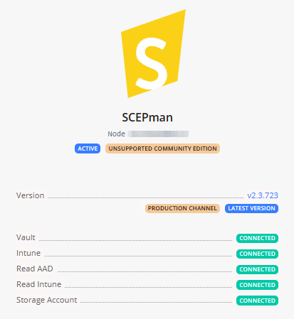 JeroenEbus's tweet photo. SCEPman really does wat it says, love it. A great tool to go cloud only for you Enterprise CA. Connect to Intune and deploy user and client certs in just a few minutes! #MSIntune #SCEPman #CloudOnly https://t.co/DWch4bPXX5 https://t.co/Y9dnV86iY9