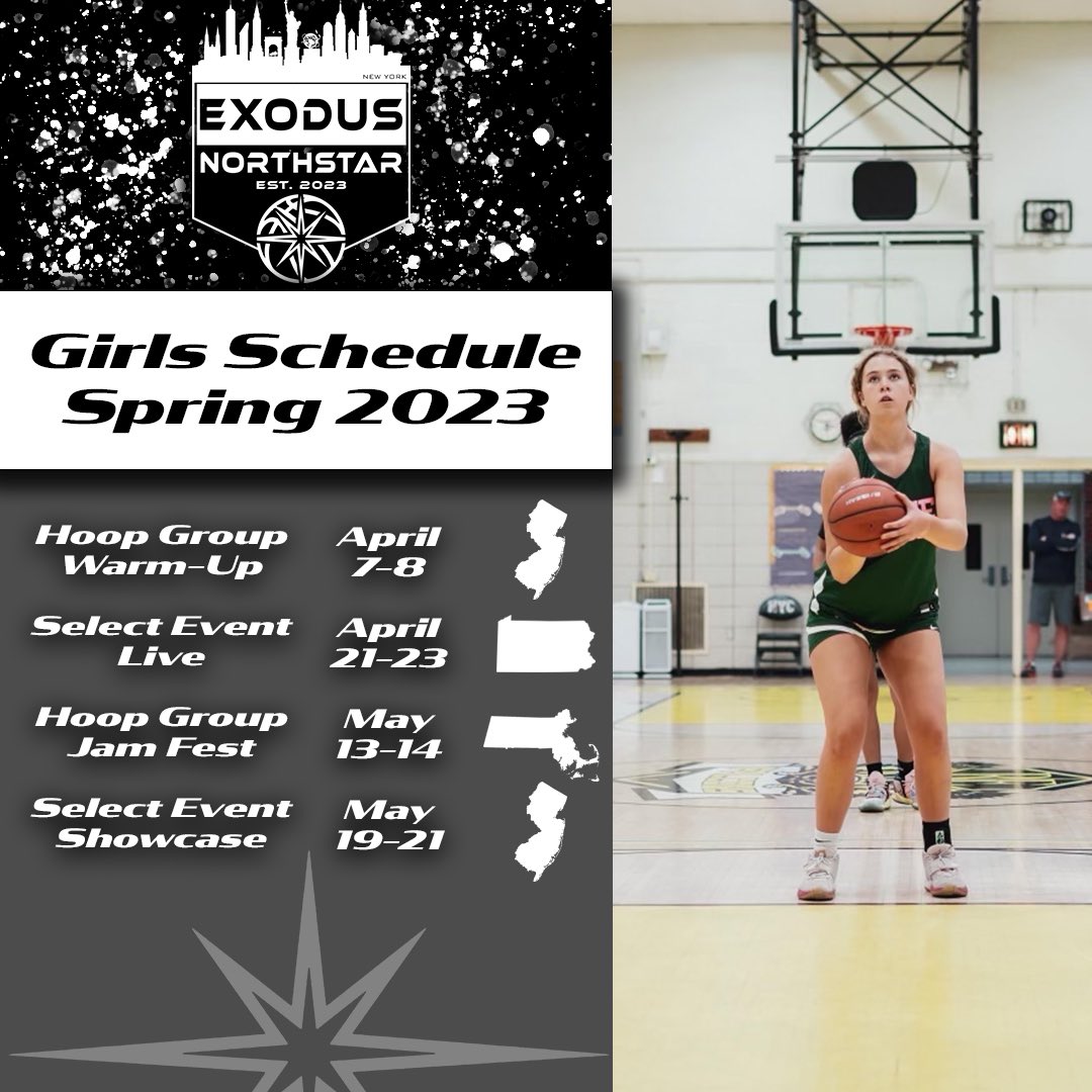 Girls High-school starting their Spring  schedule off this weekend! Locked in for  2023 season‼️
Stay Tuned.🔋

📸- <a href="/GV_Photos/">George Velazquez</a> 

<a href="/NSSports_NY/">NorthStar Sports ™️</a> <a href="/Exodushoops/">Exodus NYC</a> <a href="/hgsl_girls/">Hoop Group Girls</a> <a href="/SelectEventsBB/">Select Events Basketball</a>
