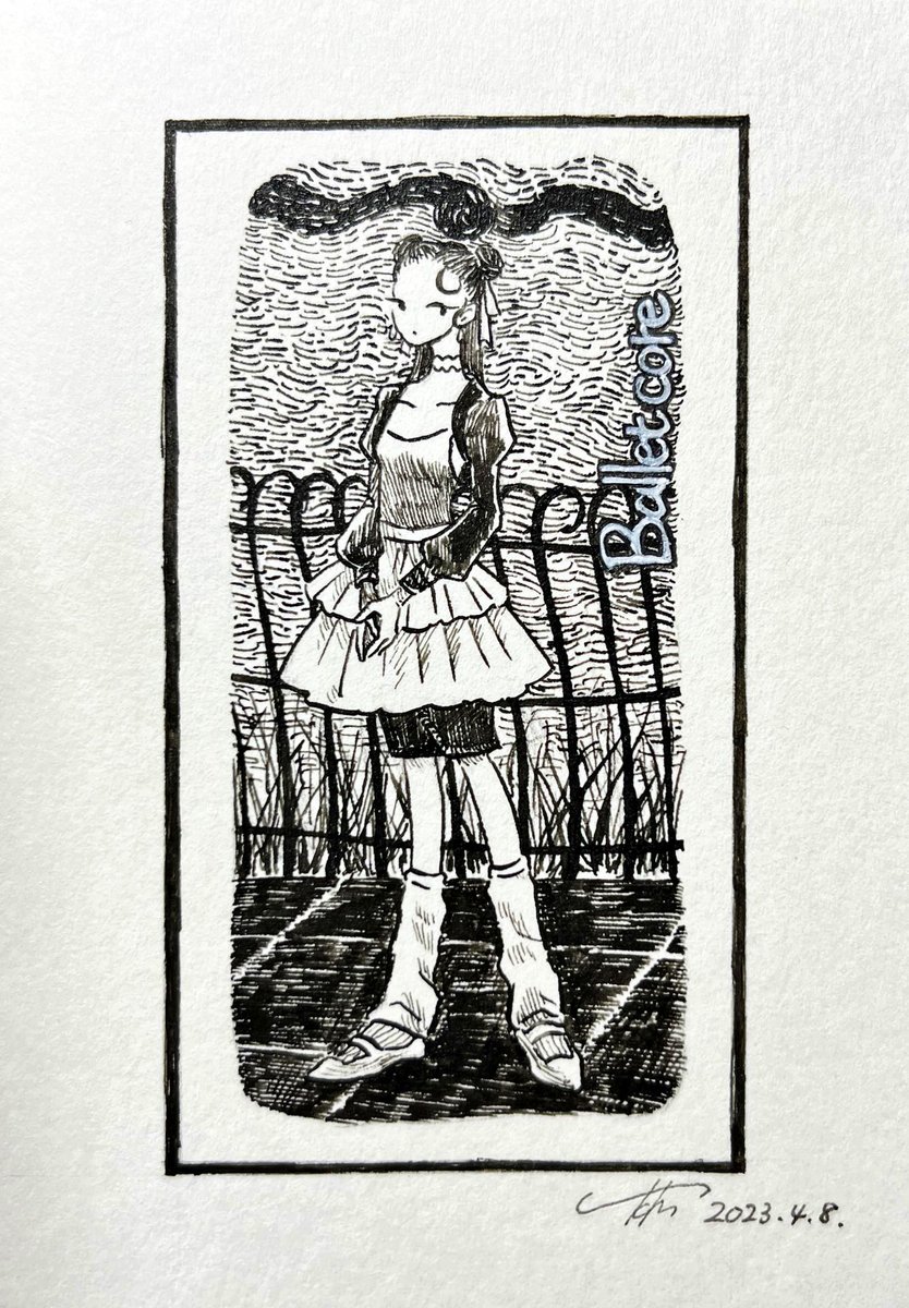 ドローイング🖋
ゴーリー展を記念してオマージュ 