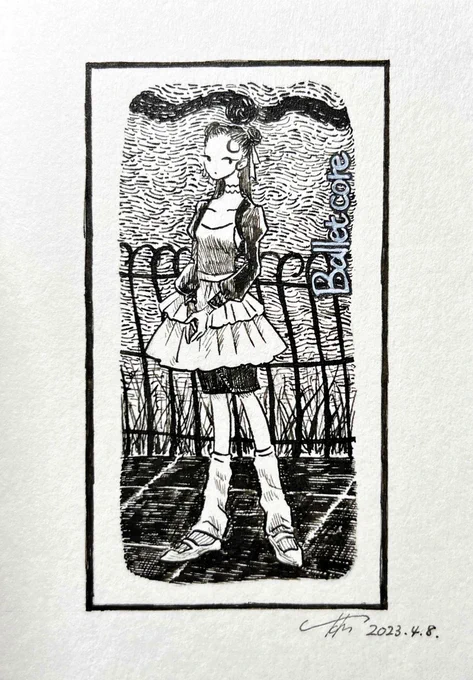 ドローイング🖋
ゴーリー展を記念してオマージュ 