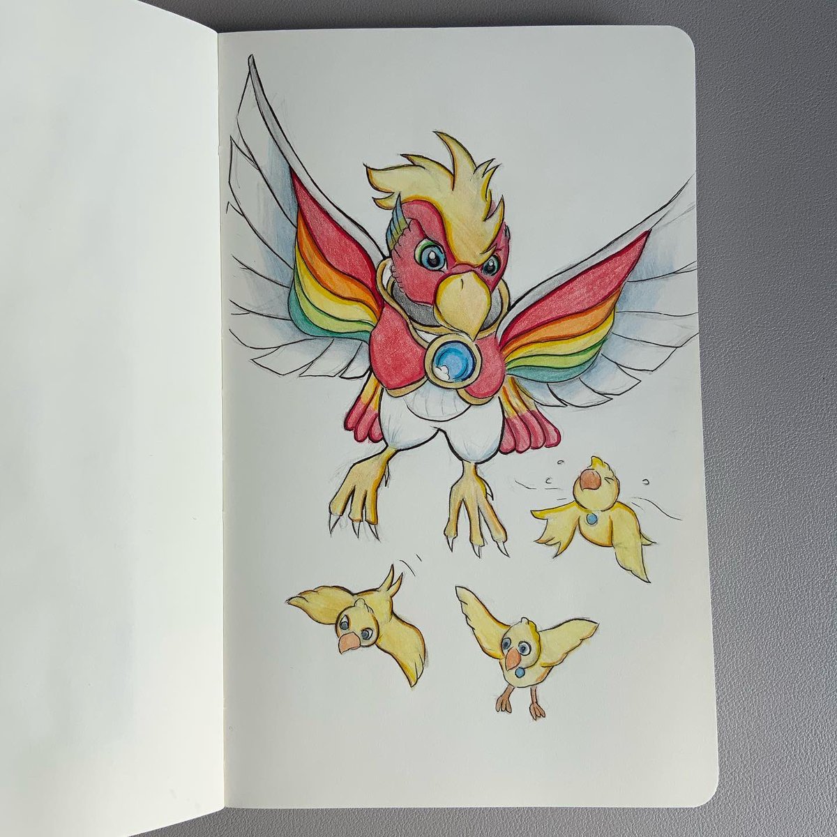 HuAKeN's tweet photo. Dyna Blade and her Dyna Chicks 🌈!
.
#dynablade #kirby #kirbykirbykirby #kirbyfanart #fanart #fanartfriday #sketchbook #sketchbookdrawing #sketchbookart #sketchbookartist #sketchart #penart #pencilart https://t.co/B7FR2kb3Fp