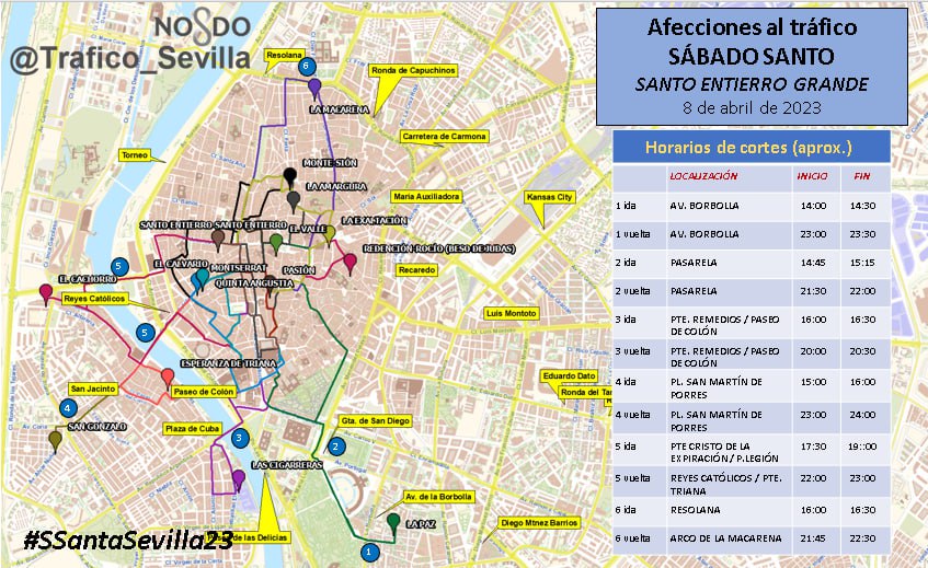 Tráfico en Sevilla tweet media