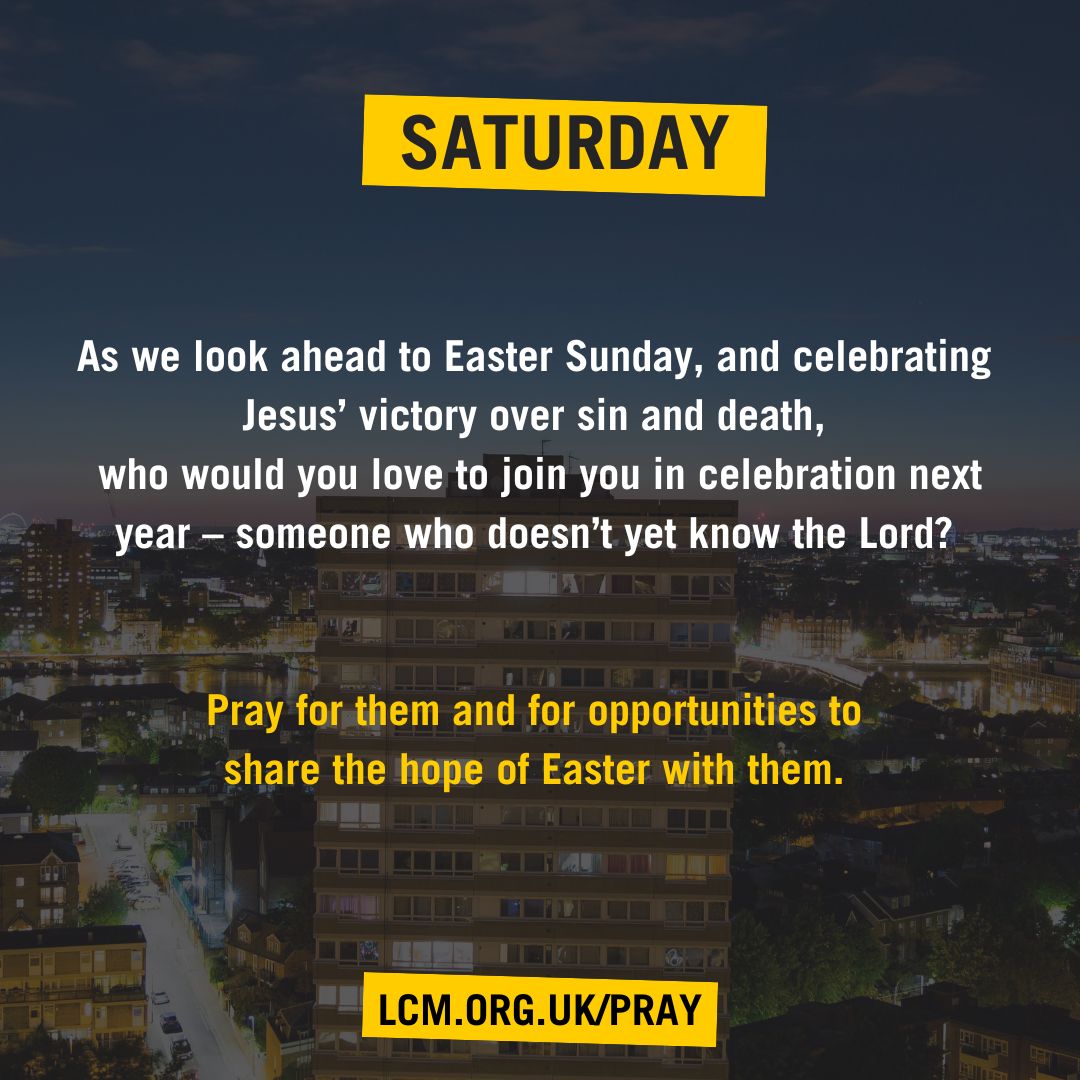 LondonCM's tweet photo. Join us in praying for London as we look ahead to Easter.
Find out more about how you can pray for our city at https://t.co/zpmgbJ6Pey #pray #easterprayer https://t.co/7w56X2kwka